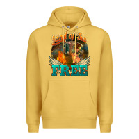Antique Gold Land of the free 4th of july Premium Hoodie - HowdyJamesFarm
