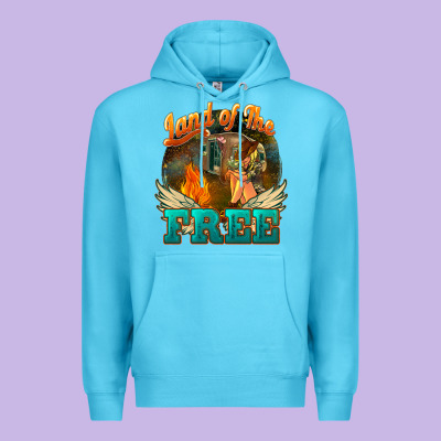 Land Of The Free 4th Of July Premium Hoodie Designed By Howdyjamesfarm