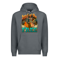 Rock Land of the free 4th of july Premium Hoodie - HowdyJamesFarm