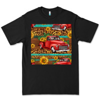 Black western farm truck seamless pattern Premium Tee - HRA Design Shop