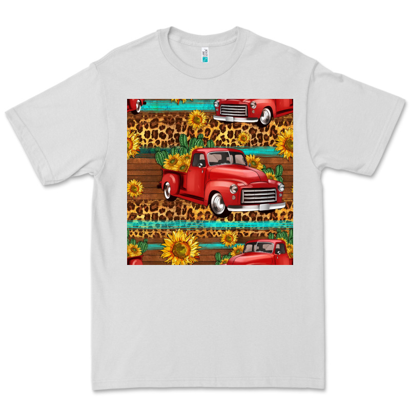 Western Farm Truck Seamless Pattern Premium Tee by HRA Design Shop | Teevron