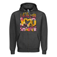 Charcoal Heather little miss 100 days smarter Zipper Hoodie - Artiststas