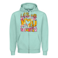 Seafoam little miss 100 days smarter Zipper Hoodie - Artiststas