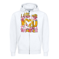 White little miss 100 days smarter Zipper Hoodie - Artiststas
