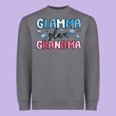 Glamma Glam Grandma Heavyweight Sweatshirt Designed By Maliassmallbusiness