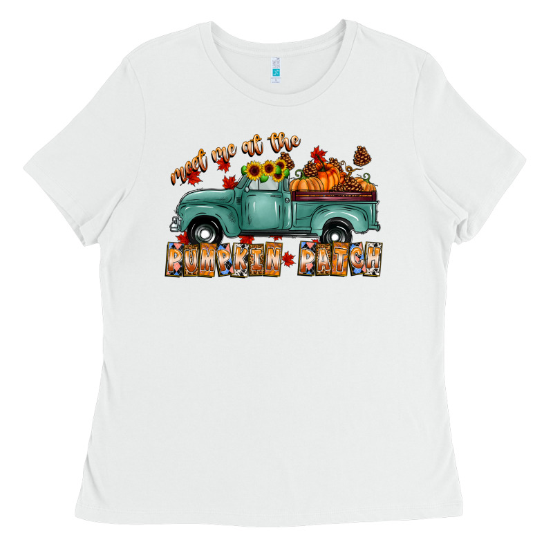 Meet Me Af The Pumpkin Patch Ladies Tee by CowhideDigitalArt | Teevron
