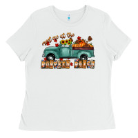 White meet me af the pumpkin patch Ladies Tee - CowhideDigitalArt