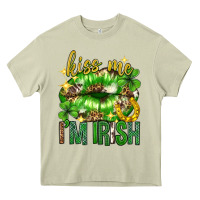 Mossy Kiss me im irish st.patricks day lips st.patricks Heavy Core Tee - Neo Western