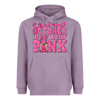 Lavender In October We Wear Pink with Gnome Heavyweight Hoodie - texasbilliewilder