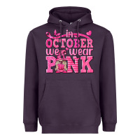 Plum In October We Wear Pink with Gnome Heavyweight Hoodie - texasbilliewilder