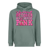 Sage In October We Wear Pink with Gnome Heavyweight Hoodie - texasbilliewilder