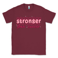 Burgundy stronger than cancer Classic Tee - MaliasSmallBusiness