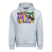 Heather Grey Happy Mardi Gras Urban Hoodie - FaDigitalArtStudio