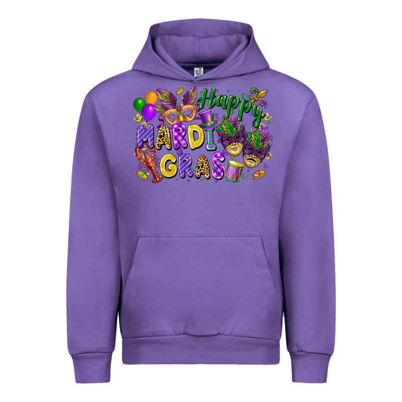 Happy Mardi Gras Urban Hoodie by FaDigitalArtStudio | Teevron