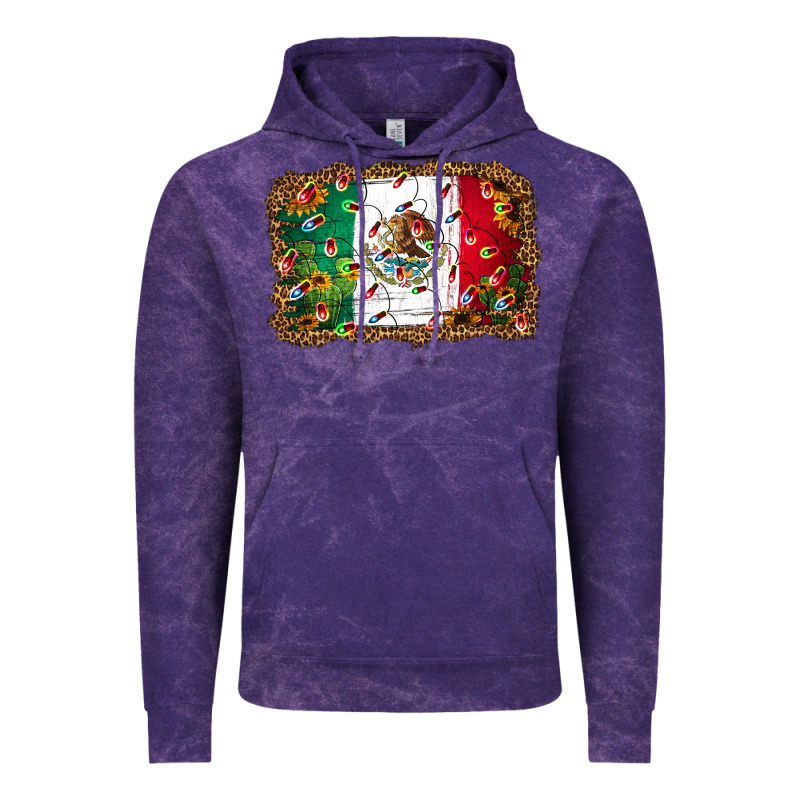 Christmas Lights Mexican Flag Vintage Hoodie by Jasminsmagicworld | Teevron