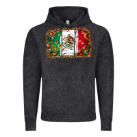 Vintage Black Christmas lights Mexican flag Vintage Hoodie - Jasminsmagicworld