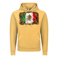 Vintage Mustard Christmas lights Mexican flag Vintage Hoodie - Jasminsmagicworld
