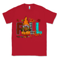 Red Fall Vibes Classic Tee - CowhideDigitalArt