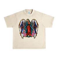 Sandshell Angel Wing Lady of Guadalupe 4th of July Urban Heavy Tee - Jasminsmagicworld