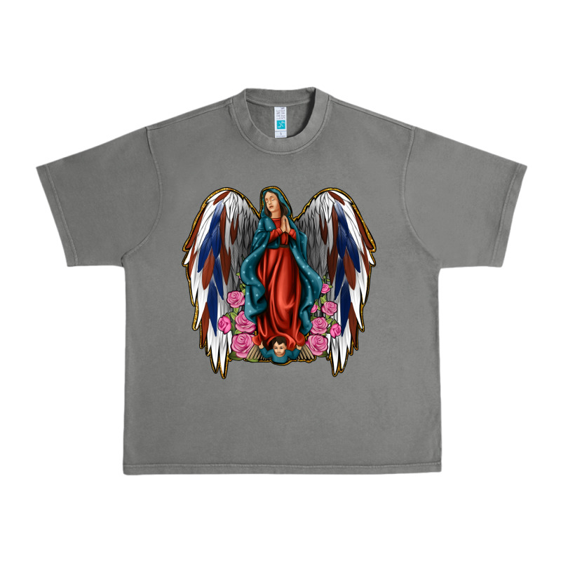 Angel Wing Lady Of Guadalupe 4th Of July Urban Heavy Tee by Jasminsmagicworld | Teevron
