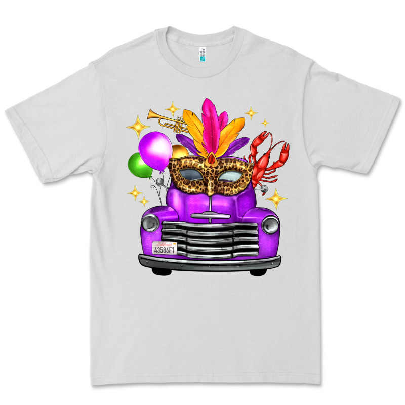 Mardi Gras Truck Leopard Mask Premium Tee by FaDigitalArtStudio | Teevron