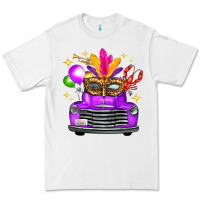 White mardi gras truck leopard mask Premium Tee - FaDigitalArtStudio