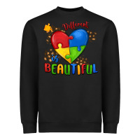 Black different is beautiful autism Heavyweight Sweatshirt - MaliasSmallBusiness
