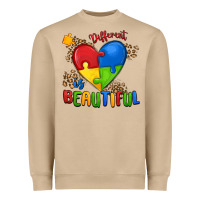 Different Is Beautiful Autism Heavyweight Sweatshirt | Teevron