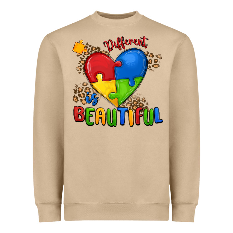 Different Is Beautiful Autism Heavyweight Sweatshirt by MaliasSmallBusiness | Teevron