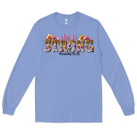 Colony Blue she is strong proverbs 31 25 Long Sleeve Tee - NancyCooperArtShop