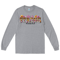 Heather Grey she is strong proverbs 31 25 Long Sleeve Tee - NancyCooperArtShop