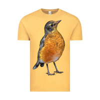 Vintage Mustard American Robin Bird Vintage Tee - LillyAllenDesigns
