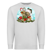 Dove Grey army boots christmas Premium Sweatshirt - texasbilliewilder
