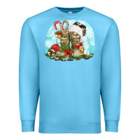 Ocean Blue army boots christmas Premium Sweatshirt - texasbilliewilder