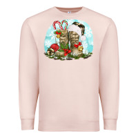 Pale Pink army boots christmas Premium Sweatshirt - texasbilliewilder