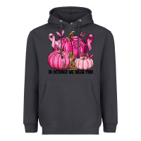 Smoke In October We Wear Pink with Pumpkin Heavyweight Hoodie - texasbilliewilder