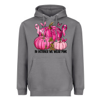 Storm In October We Wear Pink with Pumpkin Heavyweight Hoodie - texasbilliewilder