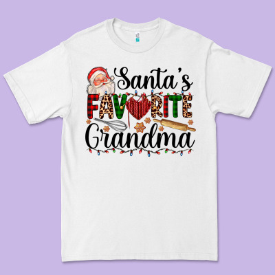 Santa's Favorite Grandma Premium Tee Designed By Adodesignshop