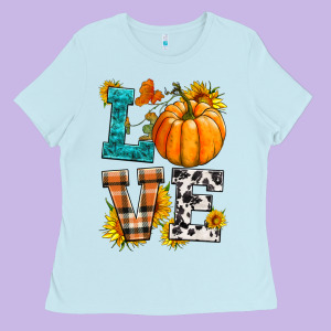 Love Pumpkin Ladies Tee Designed By Hra Design Shop