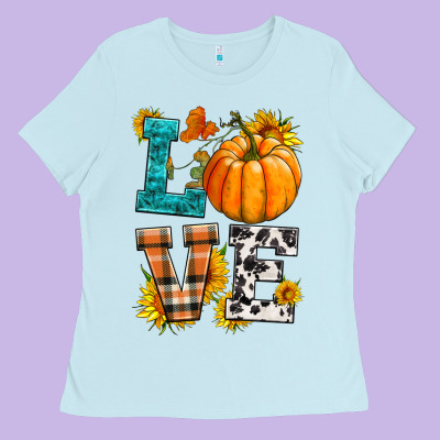 Love Pumpkin Ladies Tee Designed By Hra Design Shop