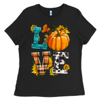 Black love pumpkin Ladies Tee - HRA Design Shop