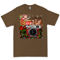 Cacao Christmas Santa Vintage Camera Premium Tee - FaDigitalArtStudio