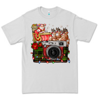 Dove Grey Christmas Santa Vintage Camera Premium Tee - FaDigitalArtStudio