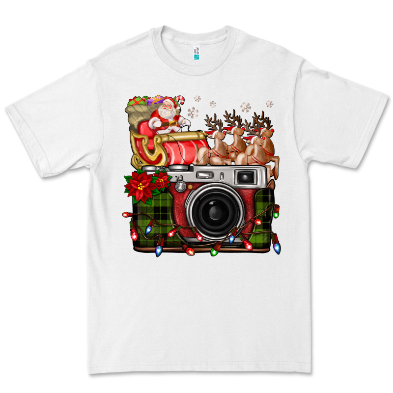 Christmas Santa Vintage Camera Premium Tee by FaDigitalArtStudio | Teevron