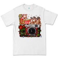 White Christmas Santa Vintage Camera Premium Tee - FaDigitalArtStudio