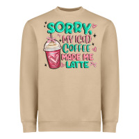Mushroom sorry my iced coffee made me latte Heavyweight Sweatshirt - MaliasSmallBusiness