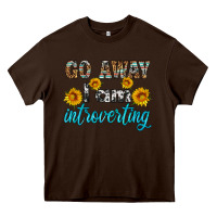 Chocolate Brown go away i am introvering Heavy Core Tee - HRA Design Shop
