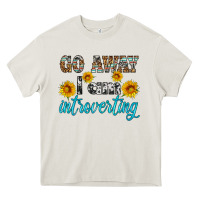 Cream go away i am introvering Heavy Core Tee - HRA Design Shop