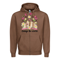 Chestnut read books change the world artiststas Zipper Hoodie - Artiststas