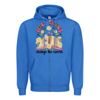 True Royal read books change the world artiststas Zipper Hoodie - Artiststas